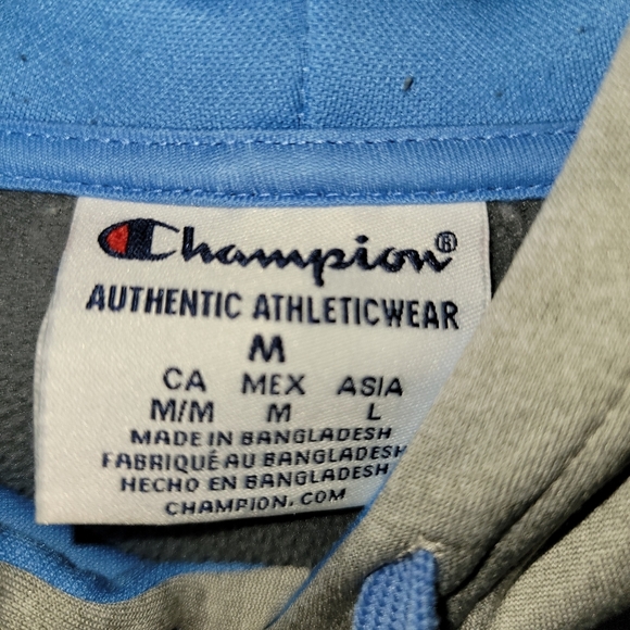 Champion Gray Hoodie - Carolina Tar Heels - Picture 3 of 5